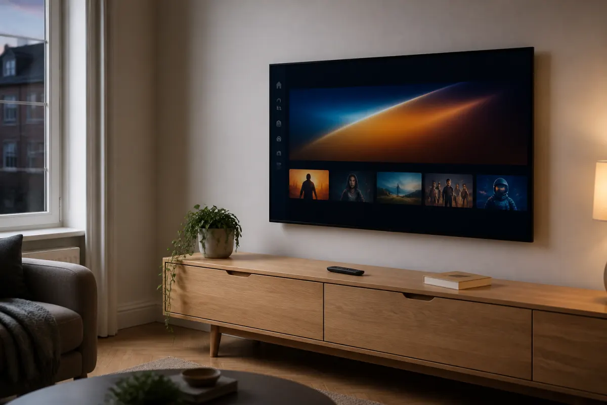 Living room TV ready for INWIPTV setup
